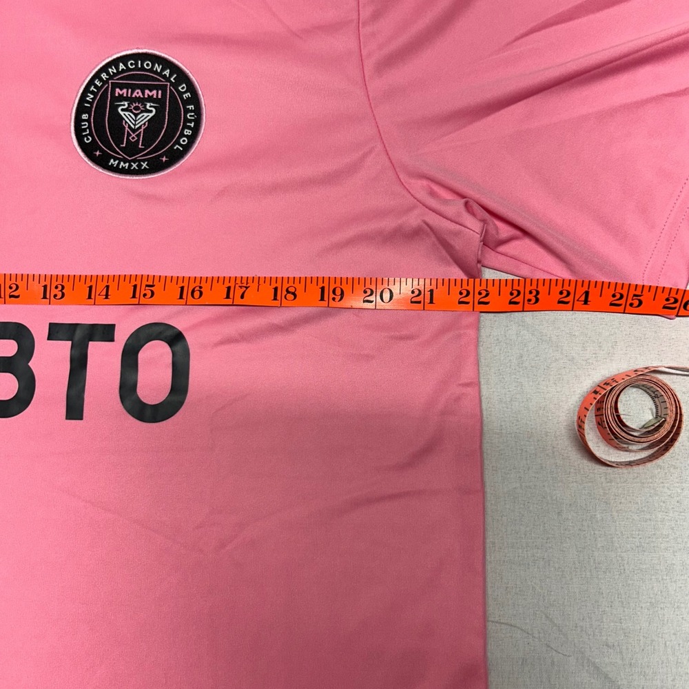 Adidas Inter Miami CF Home Jersey Mens 3XL Pink Soccer Shirt XBTO Aeroready - Picture 3 of 10